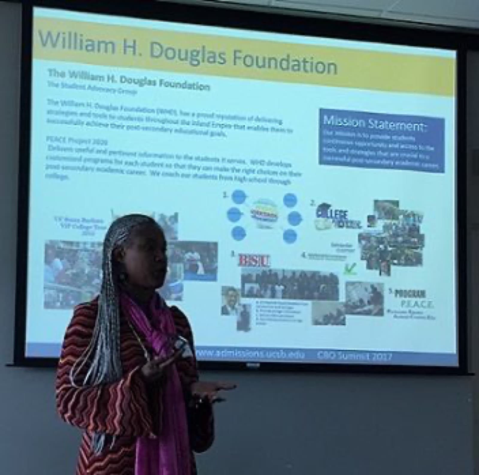WHD advocates and partners at a community summit
